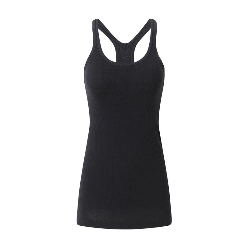 2-in-1-nahtloses, geripptes Racer-Top